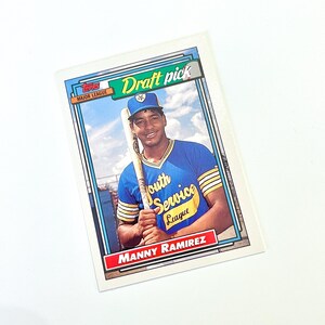 1992 Topps Draft Pick 156 Manny Ramirez Major League Baseball Card