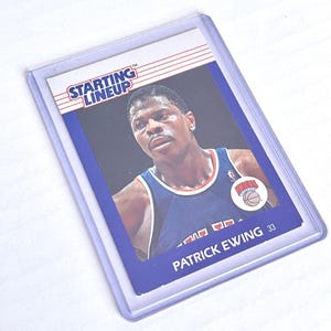Cartes à collectionner 1988 Patrick Ewing Composition de départ Kenner New York Knicks Joueur de basket-ball NBA