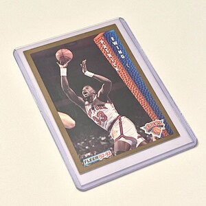 1992 Patrick Ewing Fleer 150 New York Knicks NBA Basketball Player Trading Card