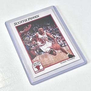 1991 Scottie Pippen NBA Hoops 34 Chicago Bulls NBA Jogador de Basquete Cartão Colecionável
