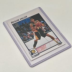 1991 Reggie Miller NBA Hoops 17 Indiana Pacers NBA Basketball Player Trading Card