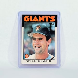 Will Clark Topps 1986 San Francisco Giants 24T Baseball Sammelkarte