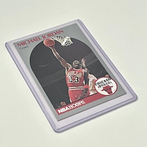 1990 Michael Jordan NBA Hoops 65 Chicago Bulls NBA Jogador de Basquete Cartão Colecionável