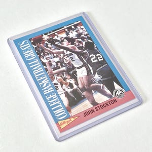 1992 John Stockton Kellogg's Raisin Bran College Basketball Greats Gonzaga Utah Jazz NBA Koszykarz Karta kolekcjonerska