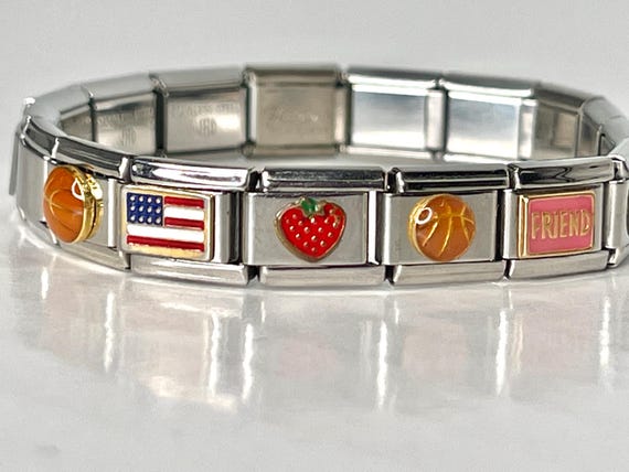 Czech Republic Flag Italian Bracelet Charm By Uberry