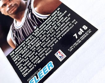 1993 Shaquille O'neal Fleer 7 of 8 NBA Jam Session Slam Dunk