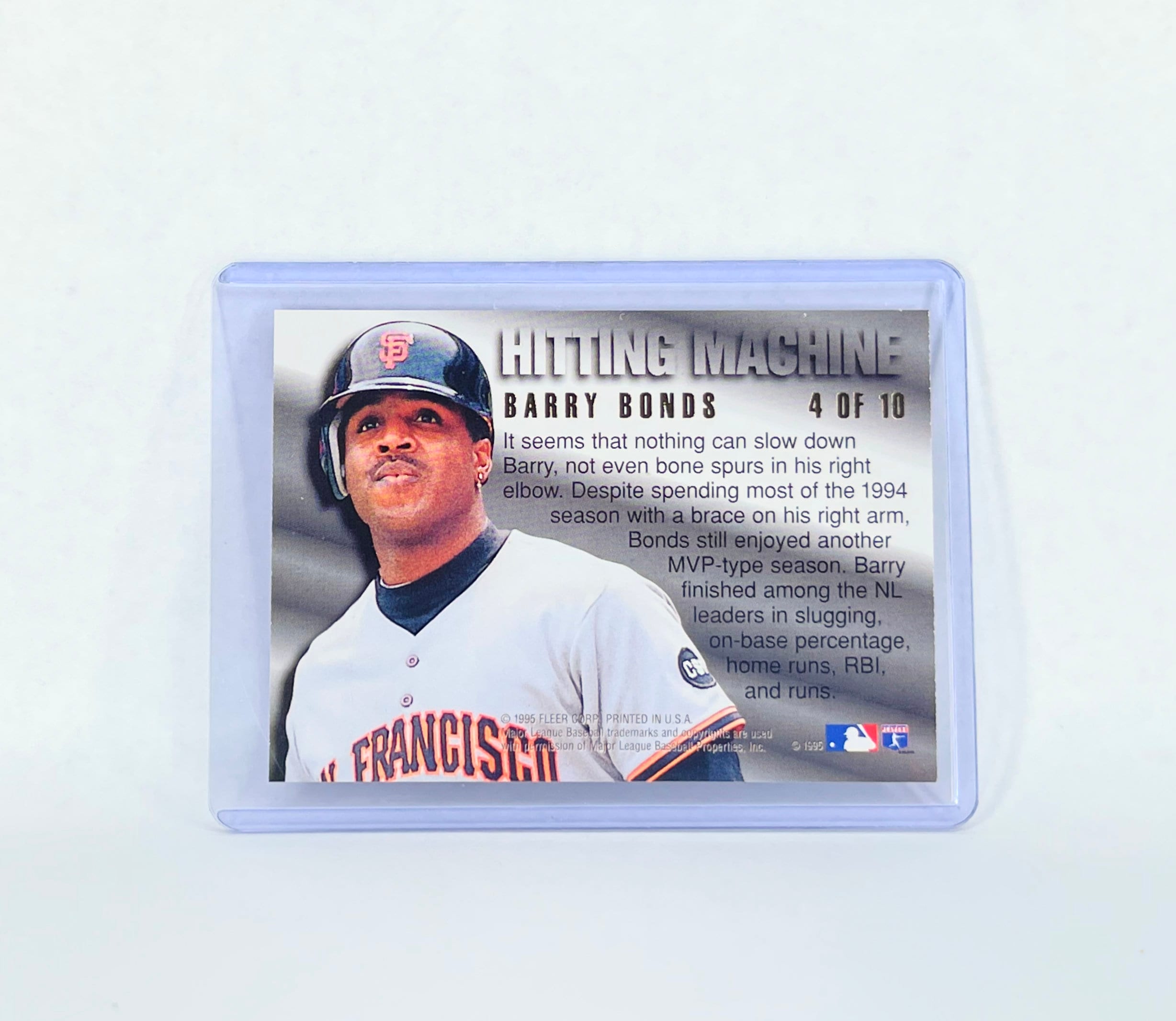 Barry Bonds 1995 Fleer Ultra 4 of 10 Hitting Machine San Francisco