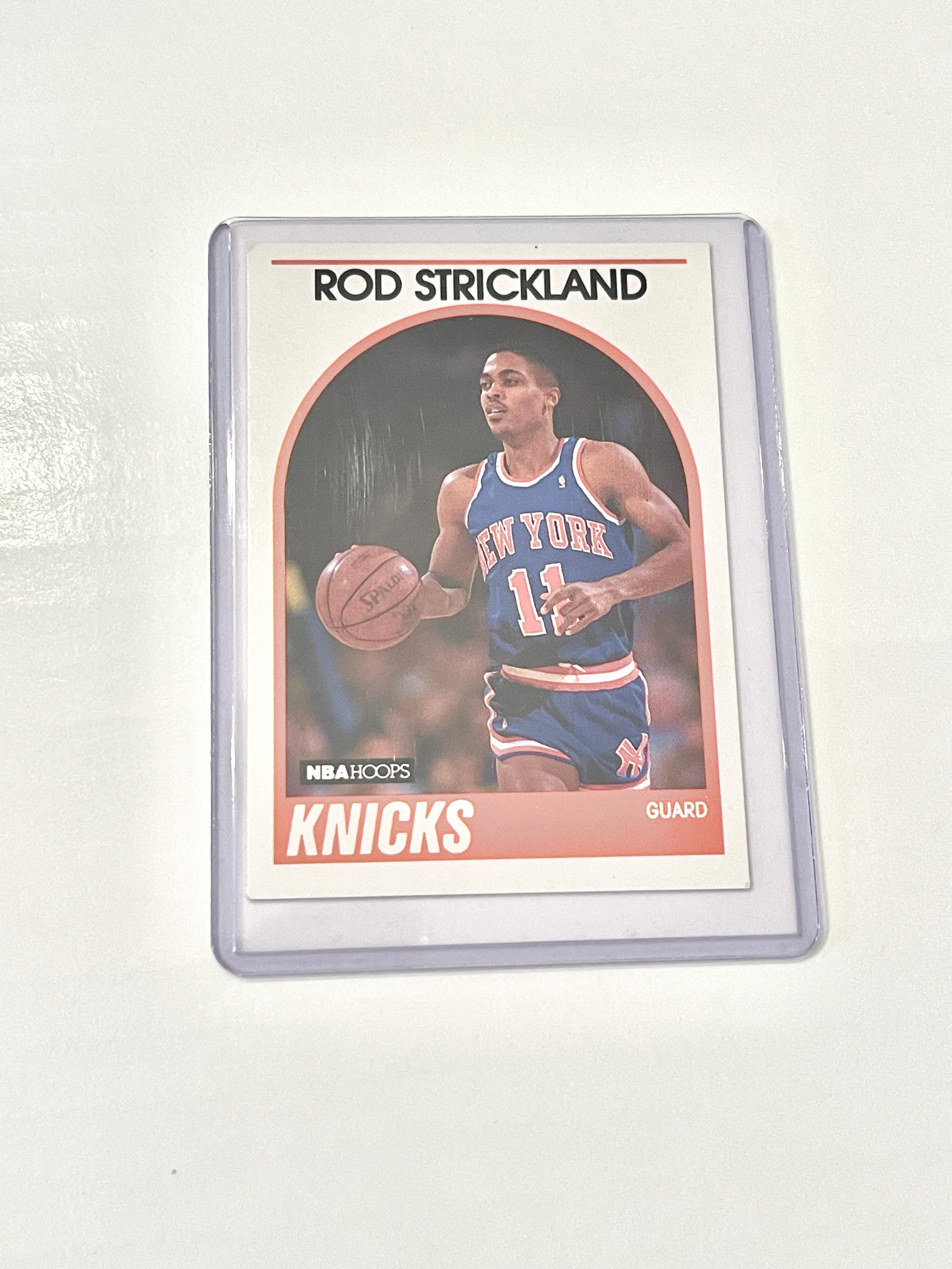 1989 Rod Strickland NBA Hoops 8 New York Knicks NBA