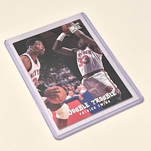 1994 Patrick Ewing Fleer Ultra 2 von 10 Double Trouble New York Knicks NBA Basketball Player Trading Card