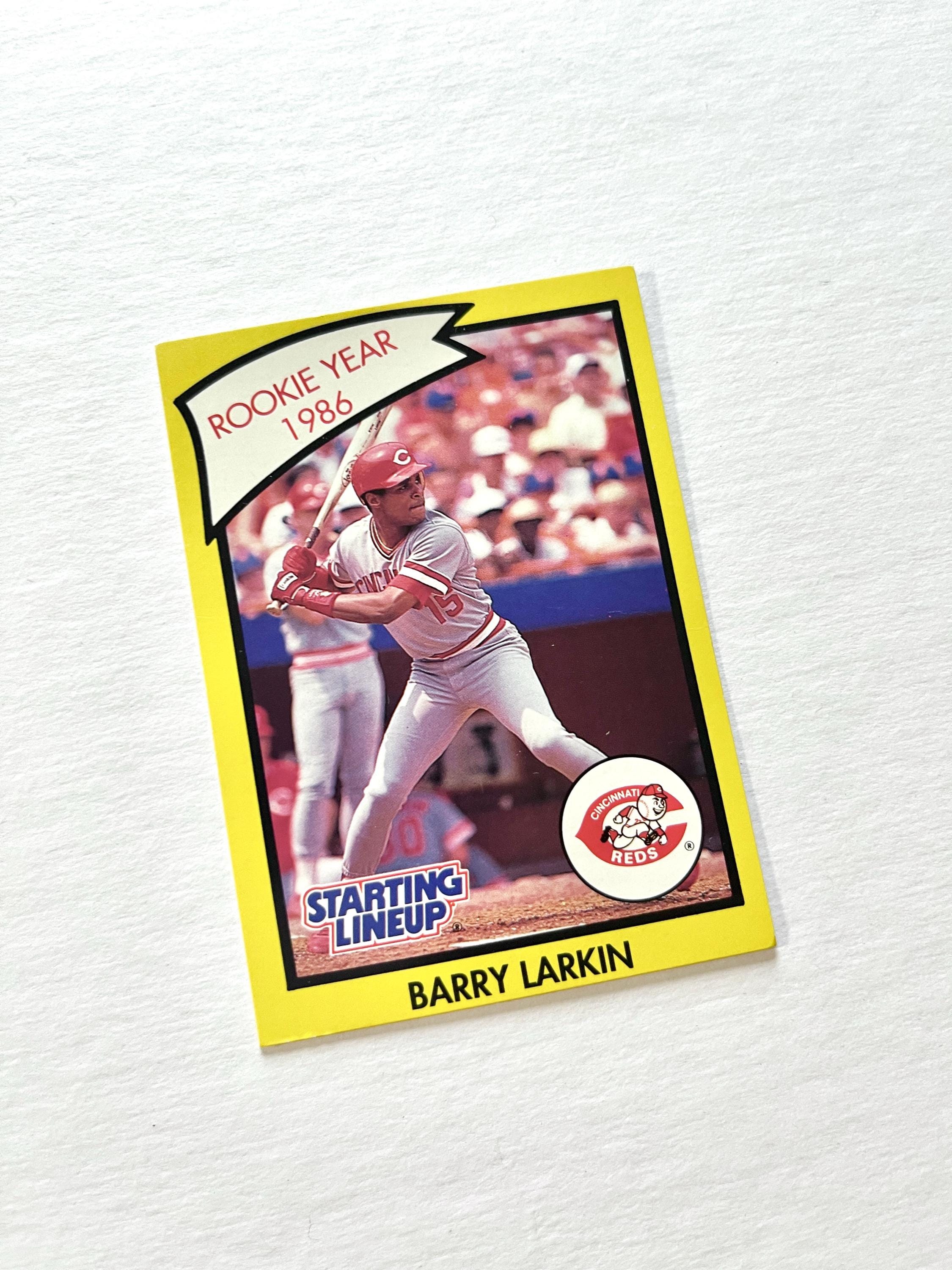 1990 Barry Larkin Kenner Starting Lineup Rookie Year 1986 Reds MLB