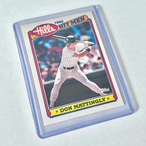 1990 Don Mattingly Topps 3 Hills Hit Men New York Yankees MLB Baseball Trading Card