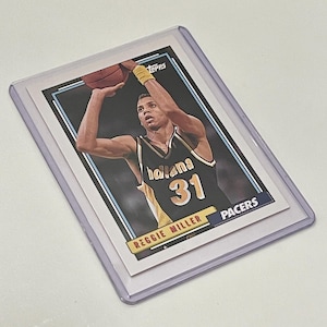 1992 Reggie Miller Topps 193 Indiana Pacers NBA Basketball Player Trading Card