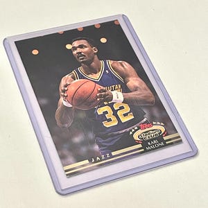 1992 カール・マローン トップス スタジアム クラブ 13 ユタ ジャズ NBA バスケットボール選手トレーディングカード