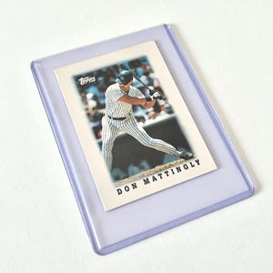 1988 Don Mattingly Topps Mini 27 New York Yankees MLB Baseball Trading Card