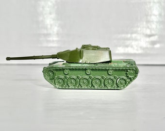 1974 Green Military Artillery Tank Hot Wheels Mattel Malaysia