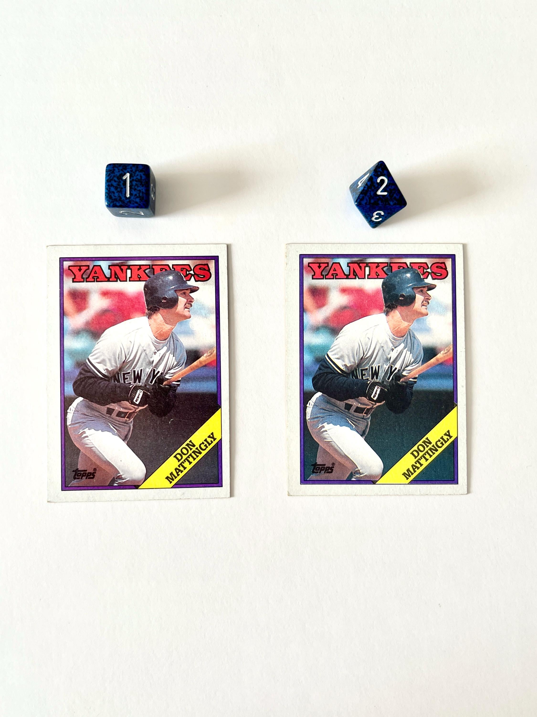 1988 Don Mattingly lidera 300 cartões colecionáveis de beisebol do