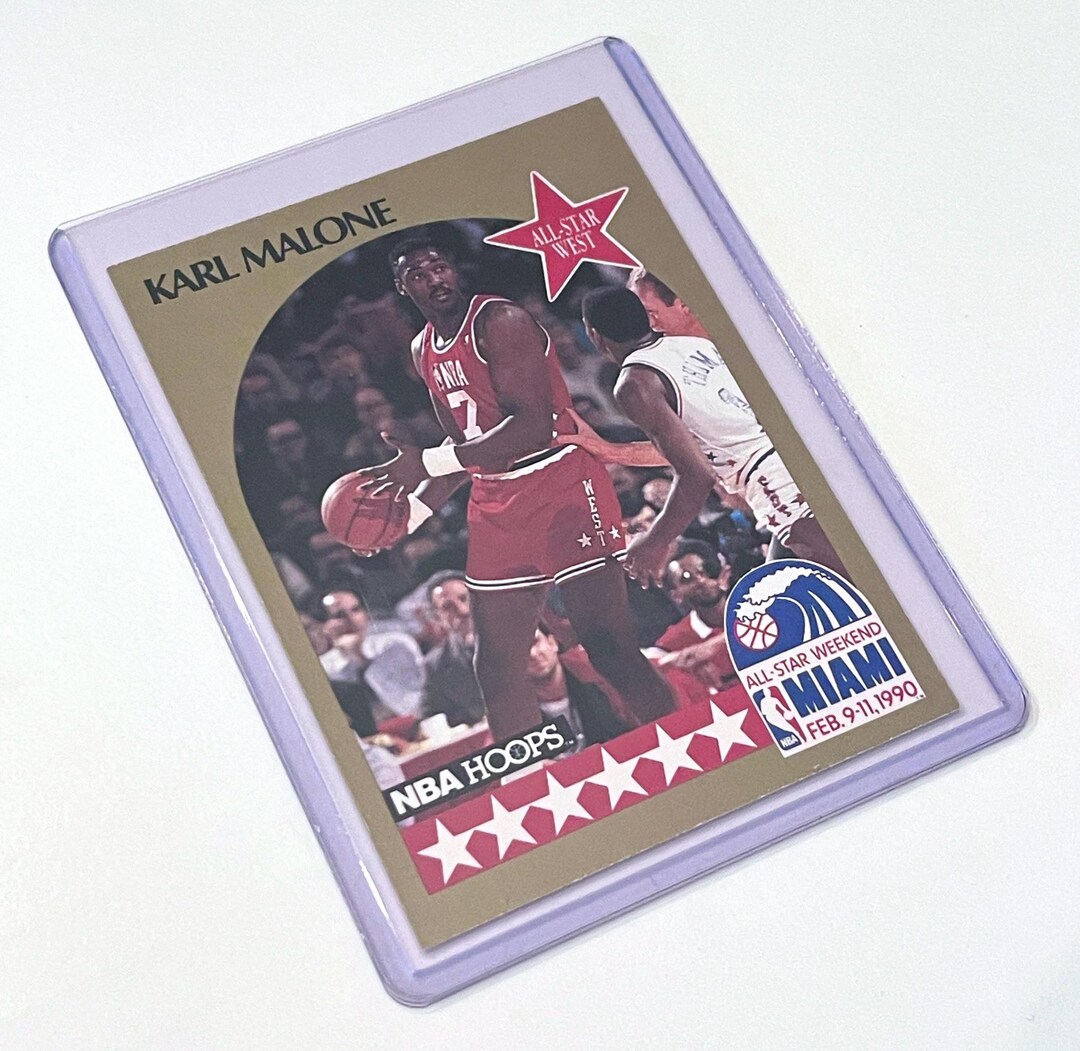 1990 Karl Malone NBA Hoops 21 All-star Weekend West Utah Jazz NBA