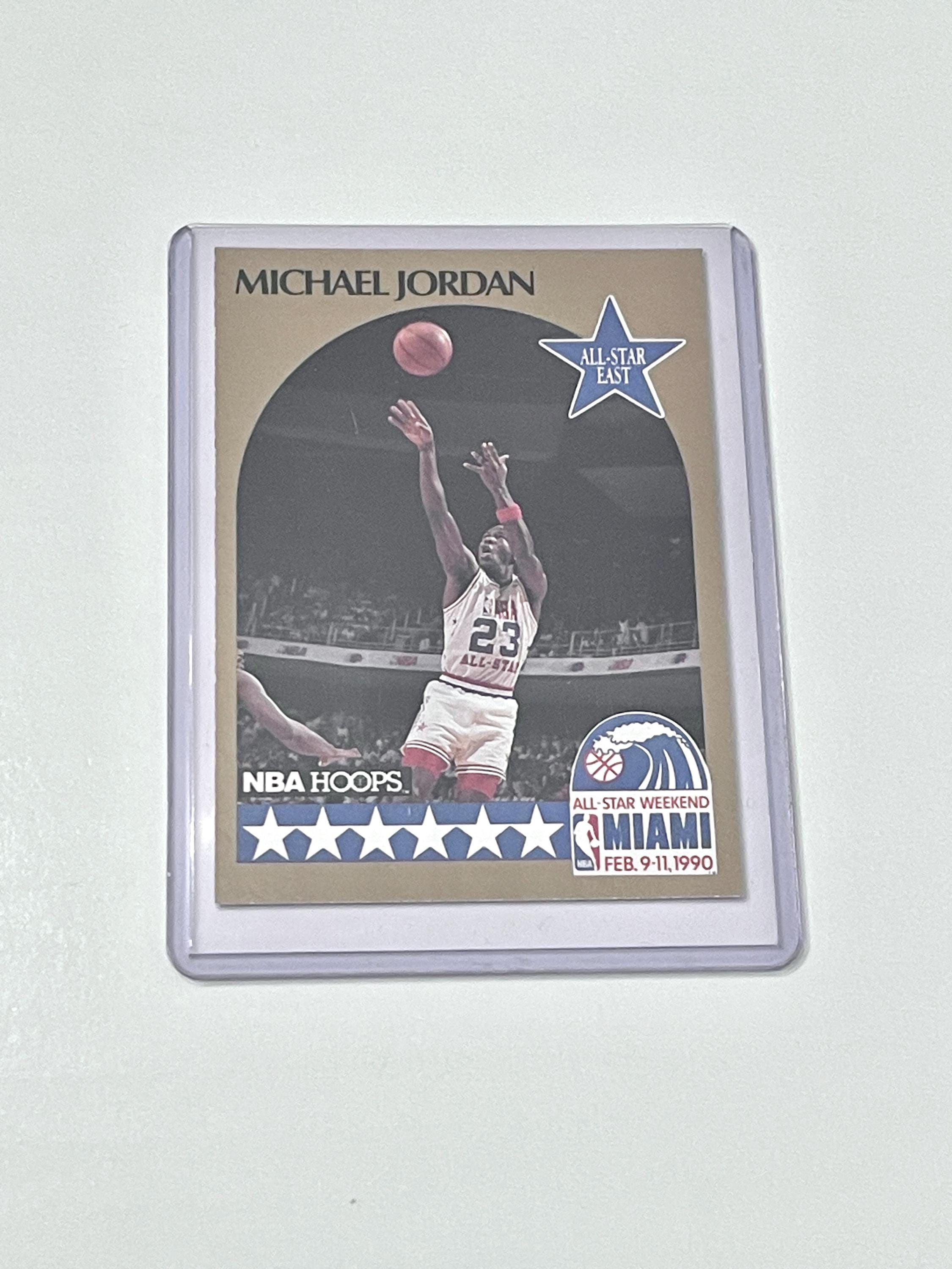 1990 Michael Jordan NBA Hoops 5 All-star East Miami Chicago Bulls