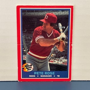 1987 Pete Rose Fleer 32 of 44 Reds MLB Baseball Trading Card