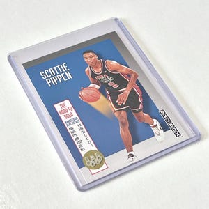 Cartão colecionável de jogador de basquete da NBA Scottie Pippen Skybox USA5 Olympics Barcelona Dream Team Chicago Bulls de 1992