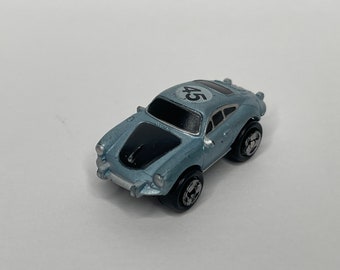 Vintage Micro Machines 1987 Porsche, Galoob, 356 Coupe Blue, 1/87 #45