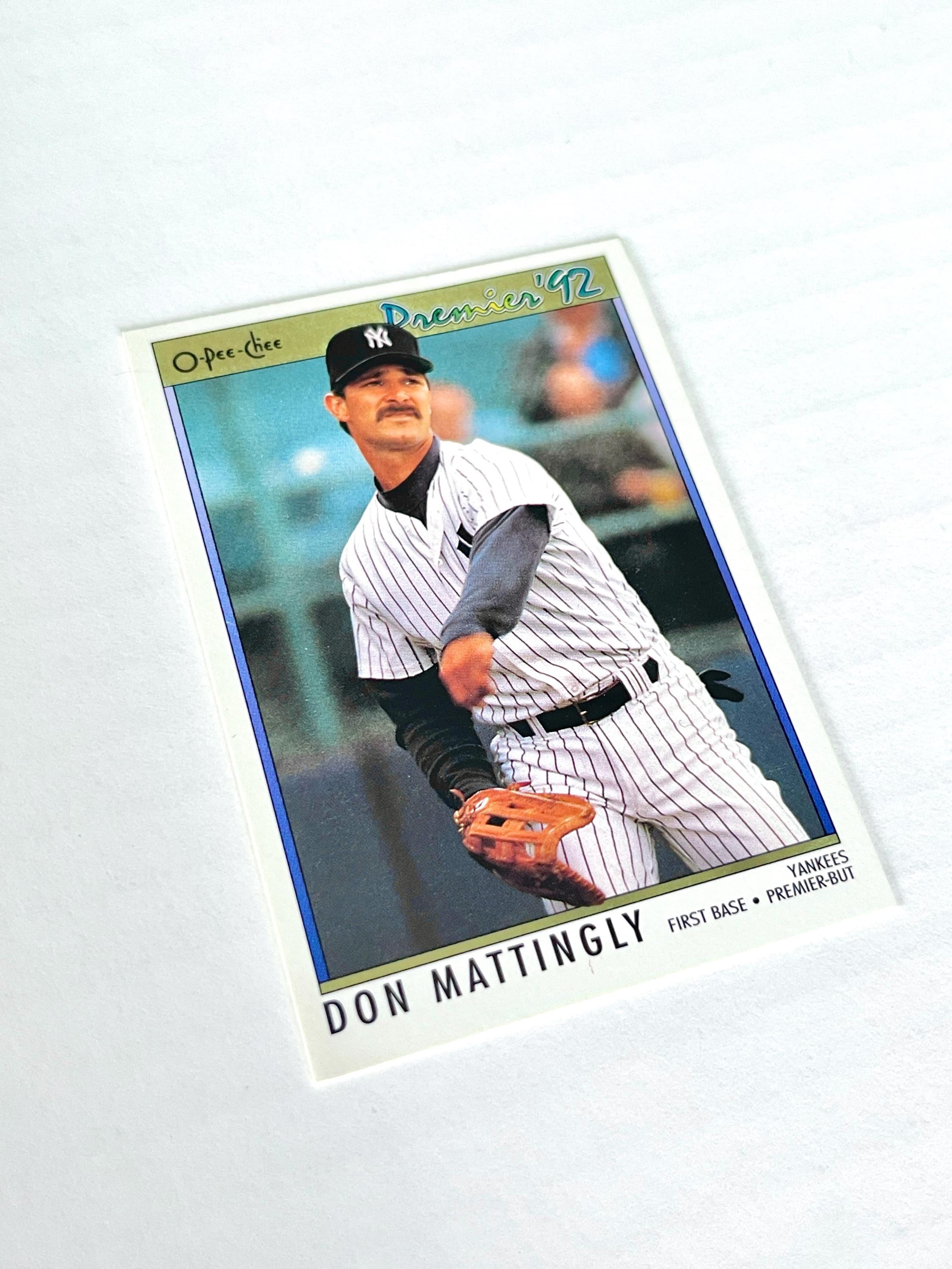 1992 Don Mattingly O-pee-chee Premier 92 Premier-but 92 New York 