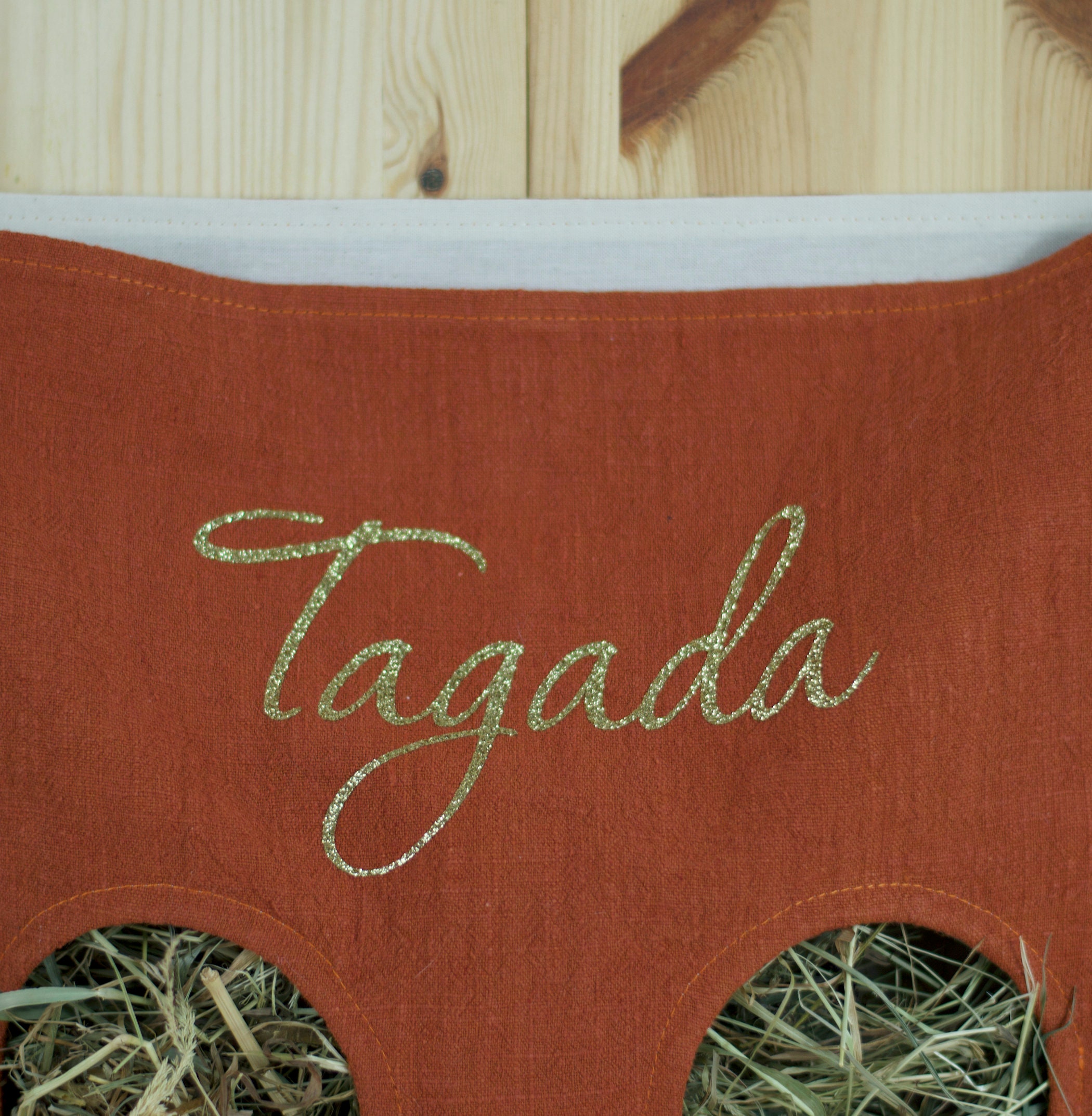 Borsa Per Fieno Per Piccoli Animali - Con 4 Fori, Appendibile, Per Conigli E Porcellini D'India - Foto 6