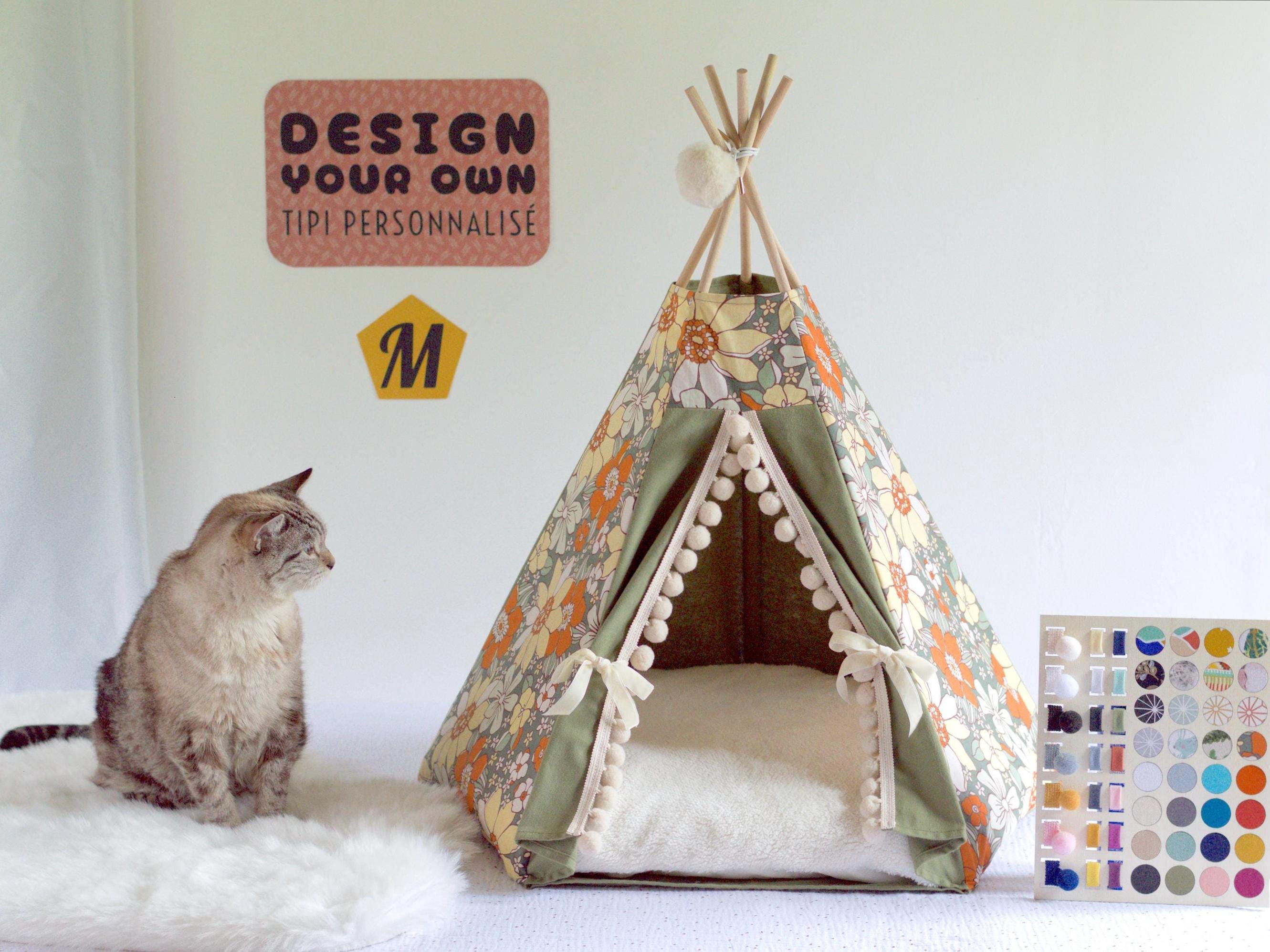 Hunde- & Katzenbett In Weihnachtsbaum-Form – Kuscheliges Plüschbett Mit Erhöhtem Rand (Größe M)