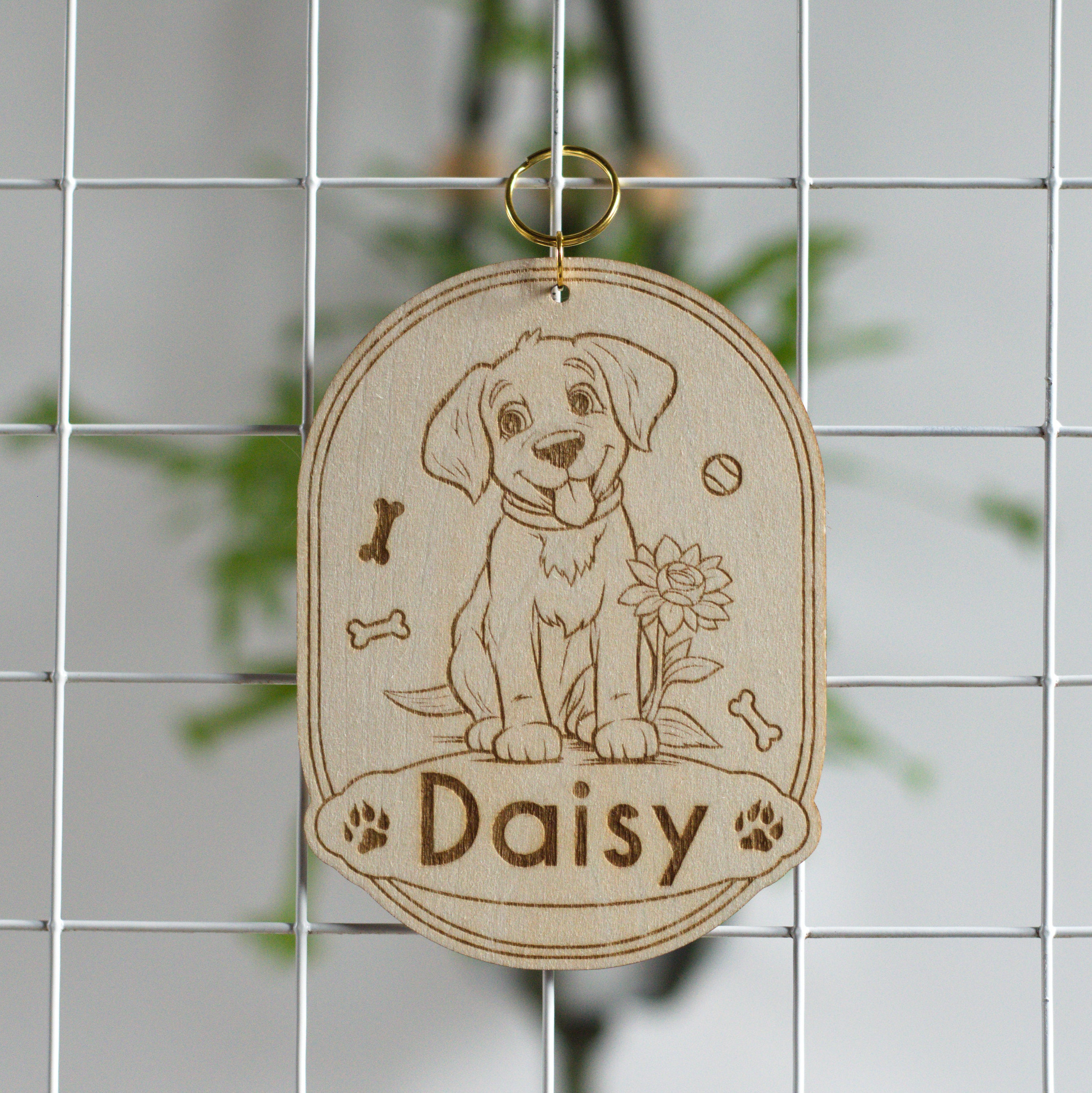 Panneau Pour Chien Avec Nom Personnalisé - Plaque Décorative En Bois Gravée Pour Niche - Canada