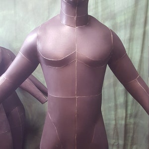 Male Mannequin TEMPLATES for EVA foam