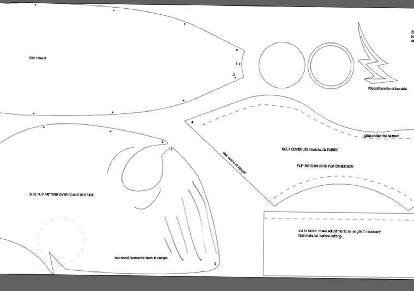 Zoom Foam Helmet Template CW Flash Etsy Zoom Foam Helmet Template CW Flash Etsy
