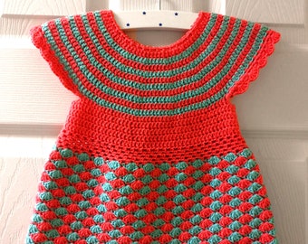 Crochet TUTORIAL / Pattern girl dress / SHELL stitch crochet dress tutorial / ALL children sizes / comes with table of measurements