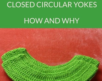 Crochet TUTORIAL / Crochet closed CIRCULAR YOKES for any age or size / Crochet top down closed circular yokes / With measurements table