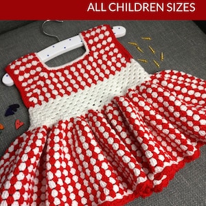 Crochet TUTORIAL / PATTERN  Girl dress Newborn / Toddler / Child / Crochet Dress Pattern ANY child size crochet pattern
