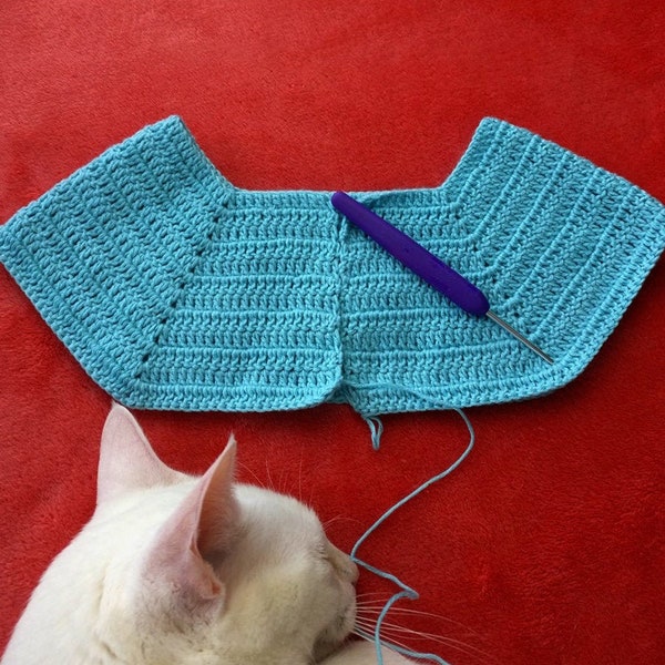 How to crochet OPEN SQUARE YOKES - Detailed tutorial with step by step instructions and pictures for all ages - With table of measurements