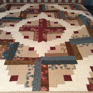 Warm Log Cabin Quilt