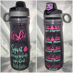 32 oz water bottle. Add your own saying /Personalized Water Bottles with water tracker. Track your water intake Bild 3