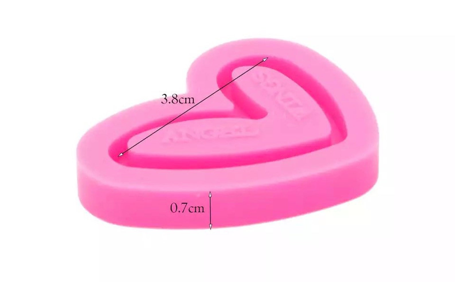 Heart Keychain Mold Open Heart Mold Silicone Heart Mold for Etsy