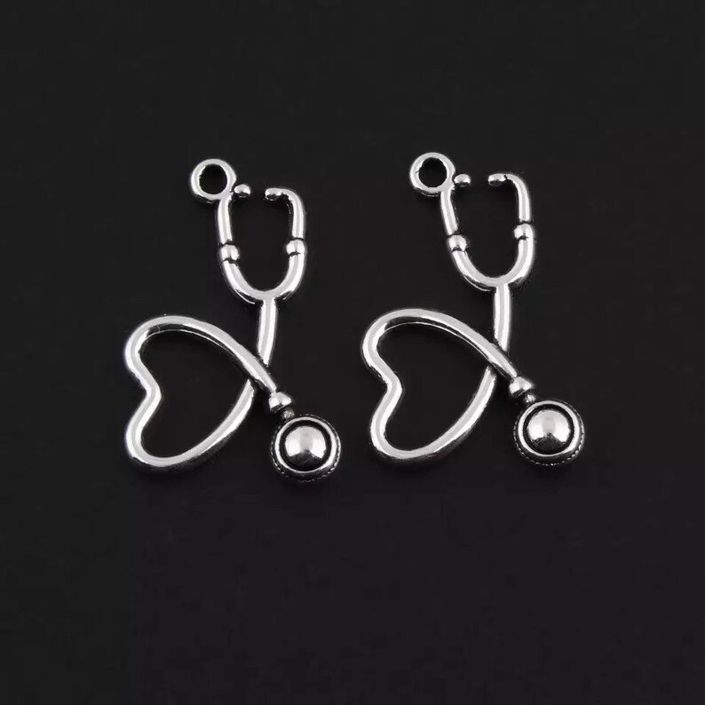 nurse hat charm Nurse charms for keychains stethoscope charm