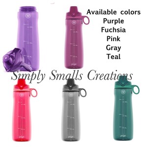 32 oz water bottle. Add your own saying /Personalized Water Bottles with water tracker. Track your water intake image 2