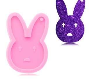 Bunny mold, Bad bunny mold, bad bunny keychain mold