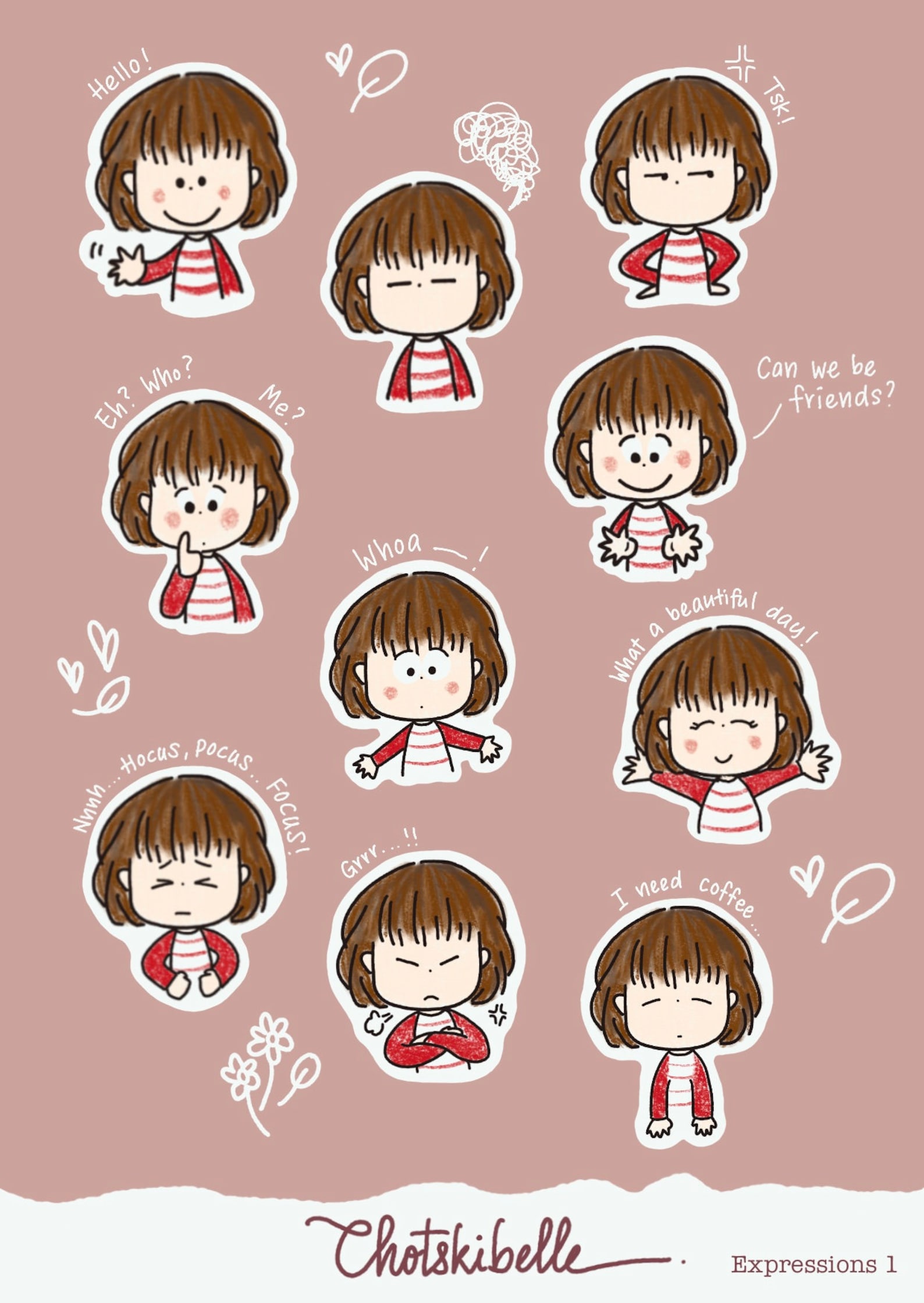 Expressions 1 Digital Sticker for GoodNotes Mood Stickers Etsy
