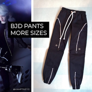 BJD MSD Clothes, Black Doll PANTS for mnf Boy