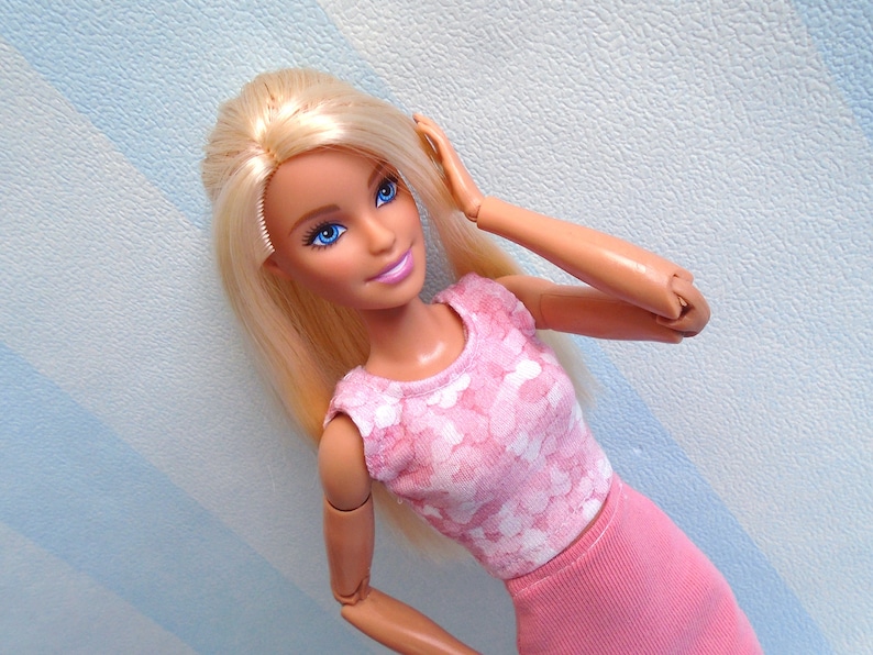 Barbie Doll Clothes TOP and SKIRT Barbie Crop Top Etsy
