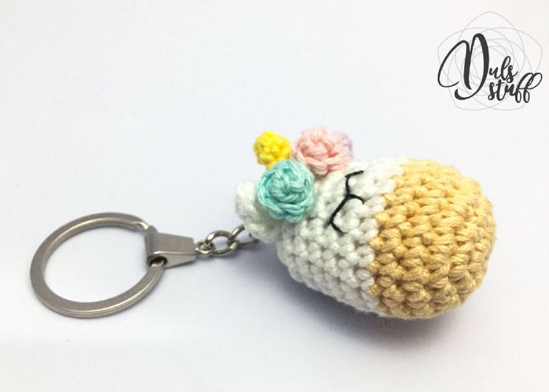 Unicorn Crochet Keychain Unicorn Crochet Unicorn Amigurumi Etsy