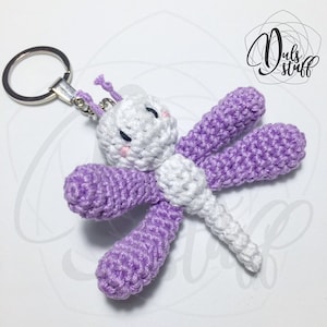 Crochet dragonfly, dragonfly keychain, crochet, dragonfly amigurumi, dragonfly gift, cute keychain, dragonfly, crochet dragonfly
