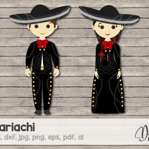 Mariachi SVG, Mariachi, Mariachis, Cricut, Male Mariachi, Female Mariachi, Cutting File, SVG, DXF, JPG, PNG, EPS, PDF, AI