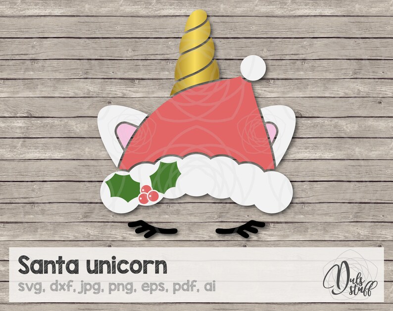 Christmas Unicorn Svg Santa Unicorn Santa Claus Unicorn - Etsy