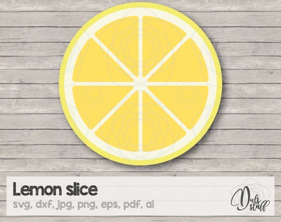 Lemon slice svg, lemon slice cricut, lemon slice silhouette, lemon slice cut files, lemon, svg, dxf, jpg, png, eps, pdf, ai Il_570xn
