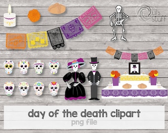 Dag van de Doden afbeeldingen, catrina, catrin, suikerschedels, calaca, brood van de doden, kaars, goudsbloem, altaar van de doden